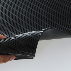 霍惠选 橡胶绝缘垫C型 黑色条纹