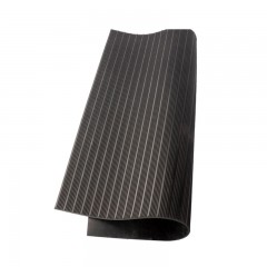 霍惠选 橡胶绝缘垫C型 黑色条纹