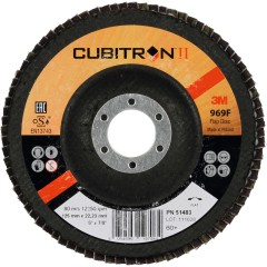 千叶砂轮 969F Cubitron™ II，玻璃纤维轮片 平
