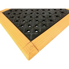 模块拼接型强力耐油防滑地垫-边条 