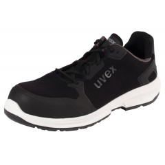 低帮鞋，黑色/白色 uvex 1 sport，S3