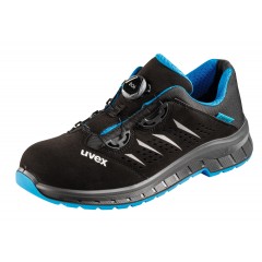 低帮鞋，黑色/蓝色 uvex 2 trend, S1P BOA