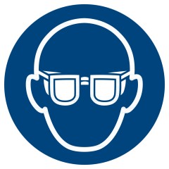 指示标志 使用眼睛防护罩