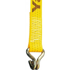 捆绑带，2 件式，配有棘轮和尖钩 