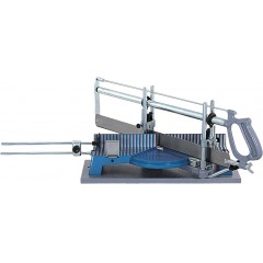 锯缝机，配有长度设置装置和木料加工用锯条 