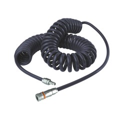 带钢制安全连接器的 PU 螺旋软管 1/2 英寸 ⌀ 11×16 mm