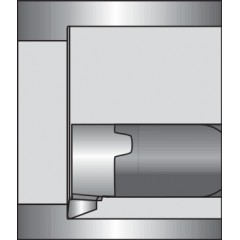 微型刀片，用于内部镗孔，无导屑台阶 右向