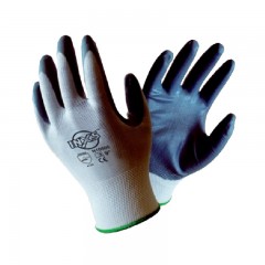INXS精编手套，丁腈橡胶涂层， 白灰色，CE4132