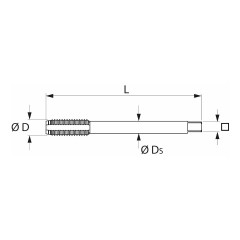 GARANT Master Form Steel 机用挤压丝锥，带有润滑槽