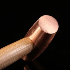 宝合胡桃木柄紫铜锤