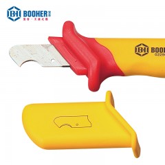 宝合双色绝缘小圆型电缆刀28x155MM
