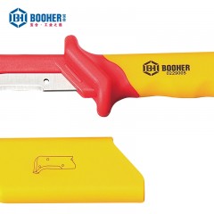 宝合双色绝缘钩镰型电缆刀38x155MM