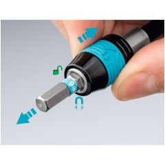 HAZET®扭矩螺丝刀，带 1/4 英寸批头支承， 带刻度，自动触发