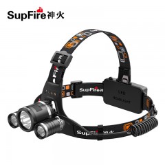 SupFire/神火 高亮LED充电头灯HL33 10W，含2个18650锂电池，售卖规格：1个 