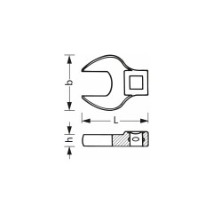Stahlwille开口扳手头