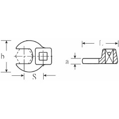 Stahlwille开口扳手头