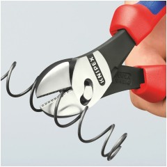 KNIPEX高性能强力斜口钳，带握柄套