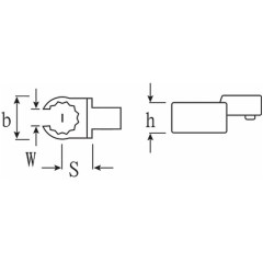 达威力Stahlwille开口环形插套工具